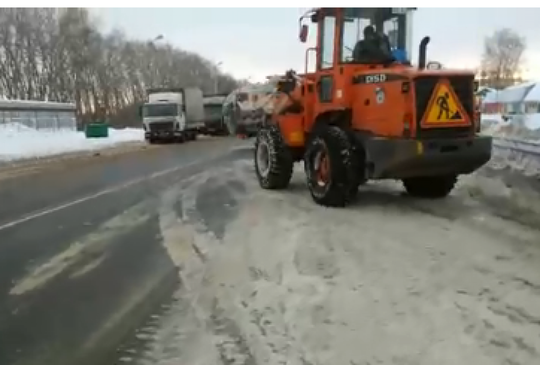 На М-5 в Пензенской области дорожные службы создают угрозу ДТП