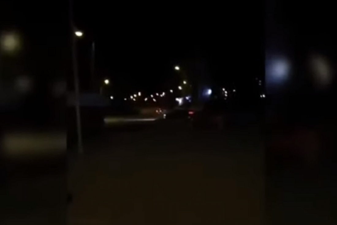 Настоящий дрифт. Ночью в Пензе за мотоциклистом гналась машина ДПС
