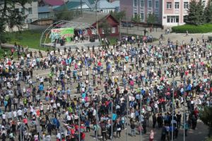 5 тысяч человек из райцентра в Пензенской области сделали зарядку одновременно