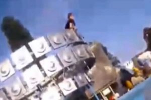 «Беспредел». В Пензе подросток залез на фонтан