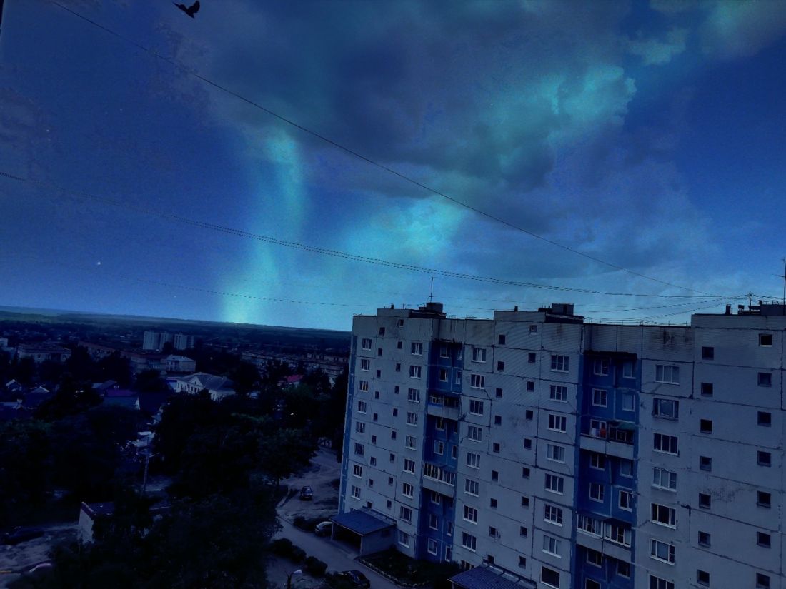 Жители райцентра Пензенской области обескуражены странным небесным явлением