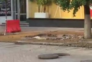 В Пензе на Московской фонтан превратился в джакузи