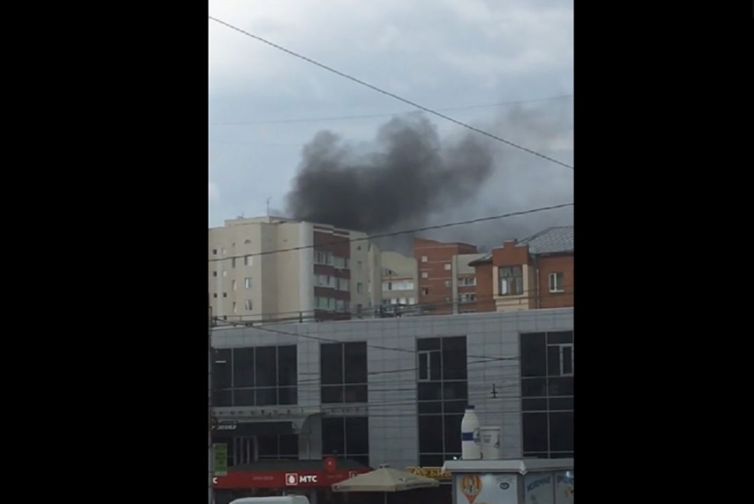 Возле ТЦ «Онежский» в Пензе произошел пожар