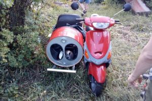 Угнанный в Пензе скутер с коляской найден в Саратовской области