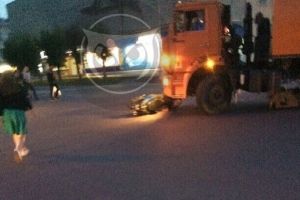 У ЦУМа в Пензе большегруз сбил любителя двухколесного транспорта