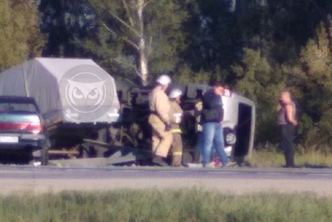 В Пензенской области в результате ДТП перевернулся автомобиль
