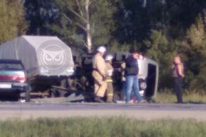 В Пензенской области в результате ДТП перевернулся автомобиль