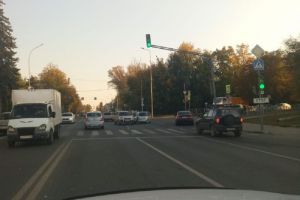 На улице Гагарина в Пензе «ВАЗ» протаранил иномарку