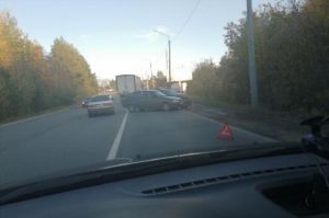 Перед ахунским переездом случилось ДТП