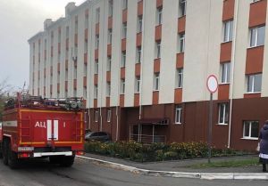 В спортивном диспансере Пензы произошел пожар