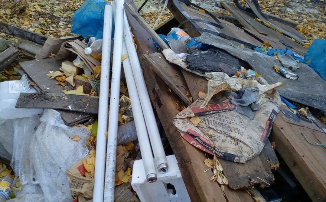 В Пензе на свалку выбросили опасные предметы