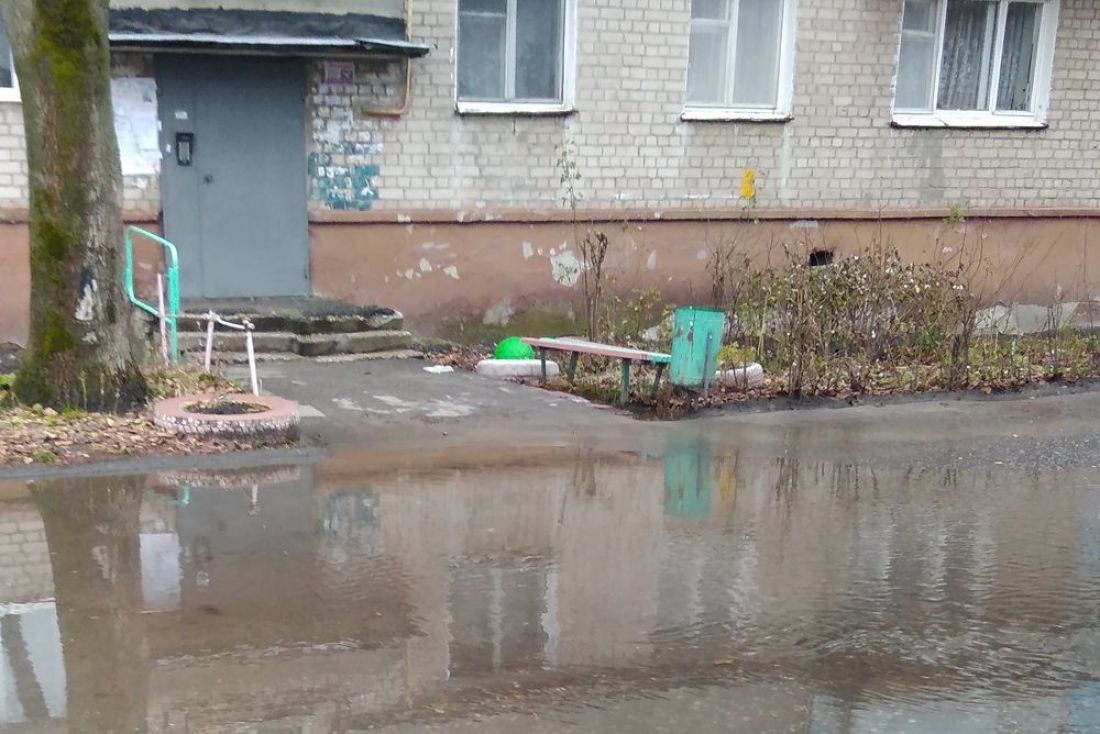 Жительница Пензы пожаловалась на «болото» в доме и «реку» во дворе