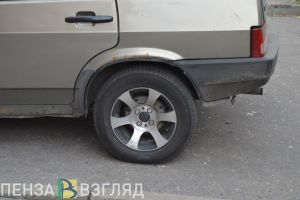 В Пензенской области «девятка» снесла дорожное ограждение