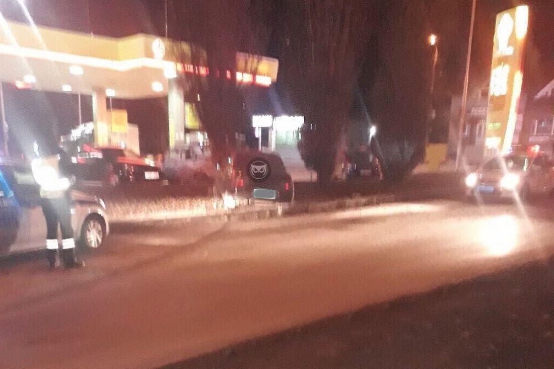 В Пензе водитель, уходя от погони, вылетел с дороги