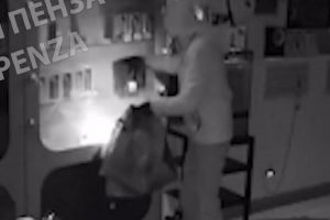 Момент ограбления пензенского магазина попал на видео