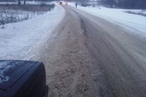 В Кузнецком районе на дороге между селами произошла авария