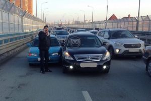 Авария на Измайловском путепроводе в Пензе спровоцировала пробку