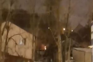 В новогоднюю ночь в Пензе загорелась баня. Видео