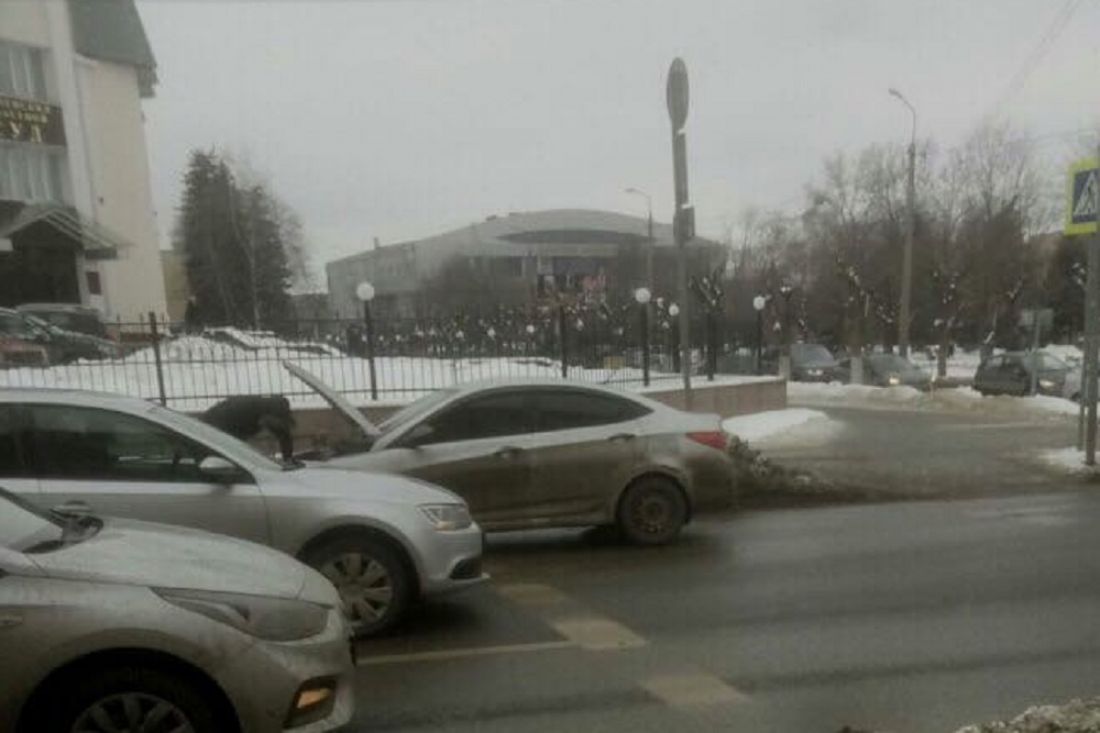 Авария в центре Пензы затруднила проезд транспорта