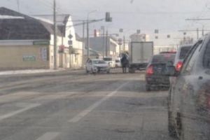 Авария в пензенской Терновке затруднила движение транспорта