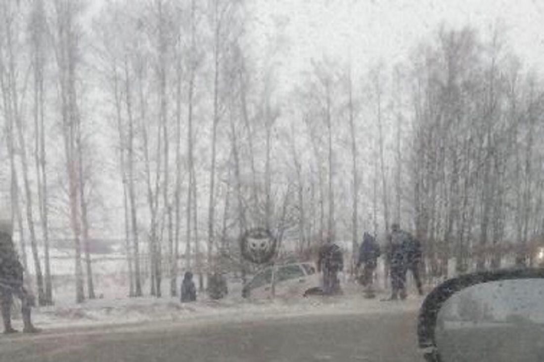 В Пензенском районе автомобиль слетел с дороги