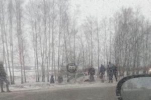 В Пензенском районе автомобиль слетел с дороги