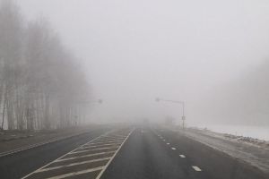 На дорогу из Пензы в Саранск опустился густой туман