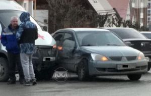 В Пензе на перекрестке «скорая» попала в ДТП