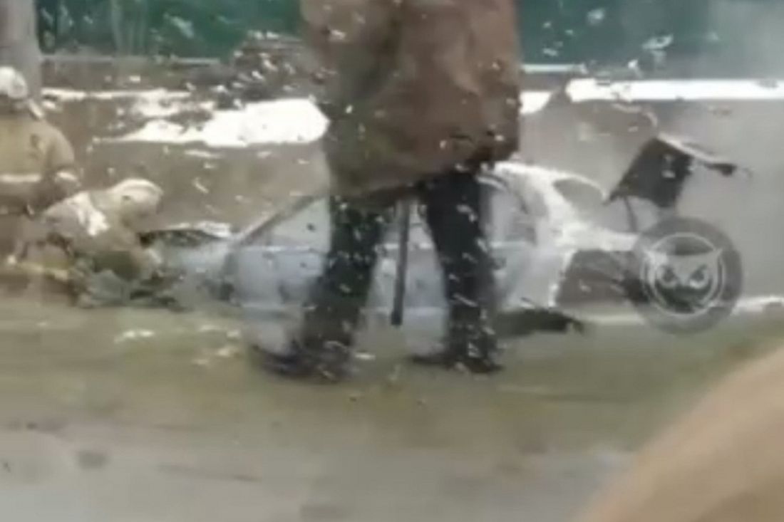 На месте ДТП под Пензой работают сотрудники МЧС. Видео