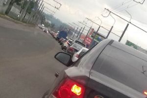 В пензенской Терновке образовалась большая пробка