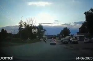 В Пензе автолюбитель запечатлел необычную «погоню». Видео