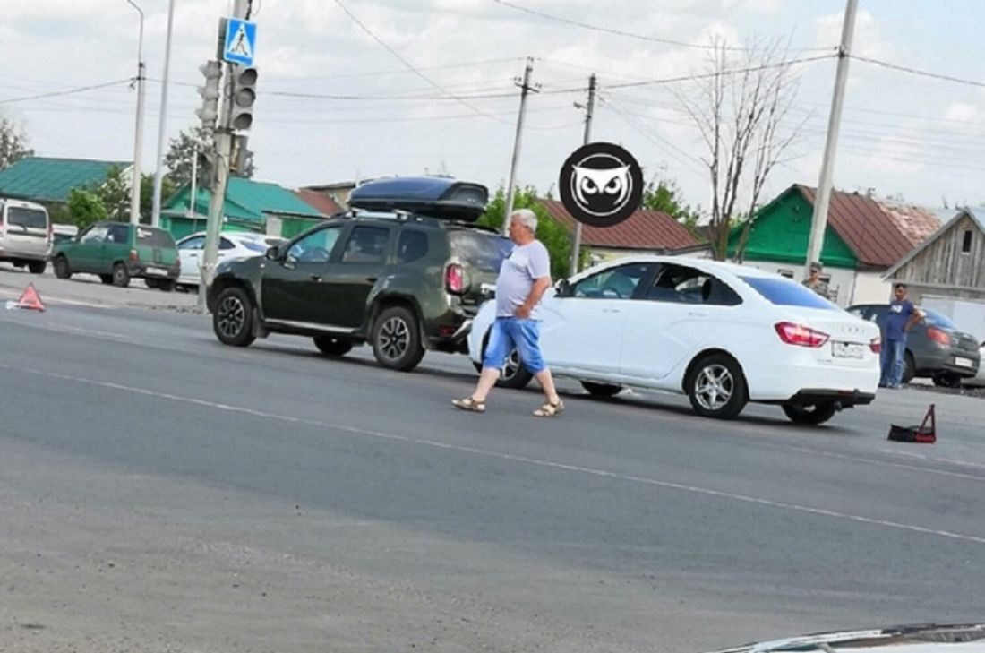 На окраине Пензы два авто попали в ДТП