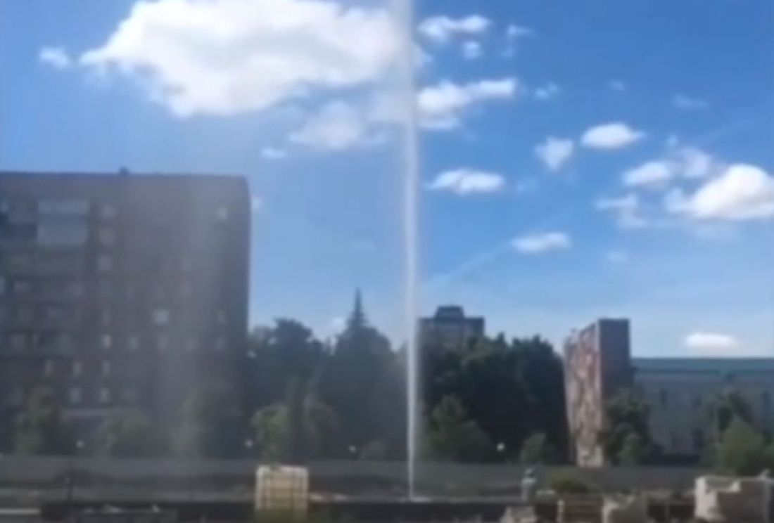 В центре Пензы осуществили пробный запуск фонтана. Видео