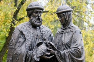 Памятник святым Петру и Февронии установили в Пензе