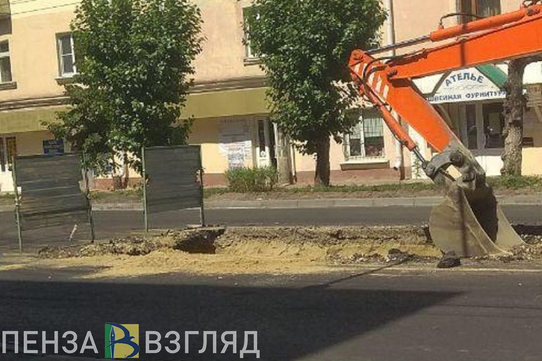 В Пензе через три дня после укладки разрушили свежий асфальт