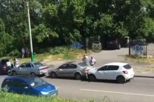 В Пензе массовая авария попала на видео