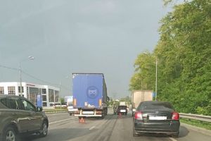 Из-за ДТП в Пензе оказались перекрыты две полосы дороги