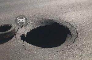 На дороге в пензенском районе Арбеково образовалась «черная дыра»