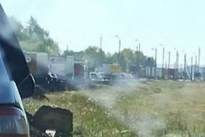 Водители сообщают о пробке на трассе в сторону Пензы