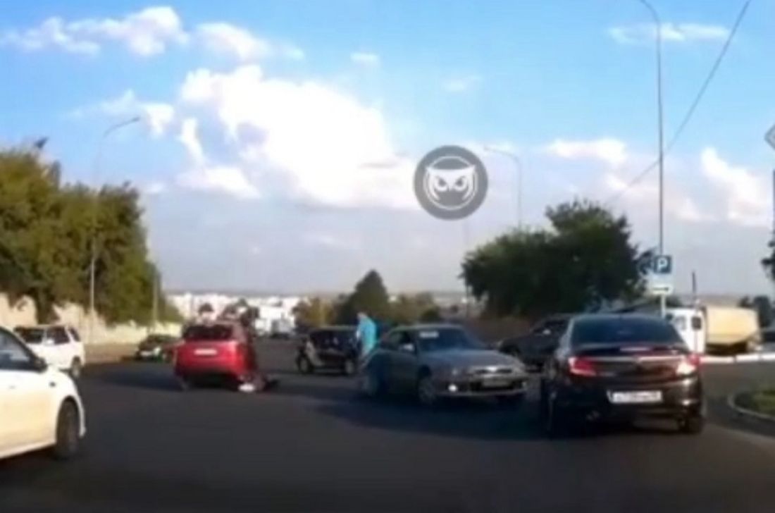 На видео попал момент ДТП на улице Окружной в Пензе