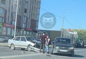 На ГПЗ в Пензе машине смяло переднюю часть