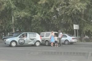 «Без жертв». Очевидец сообщил о жестком ДТП на проспекте Победы