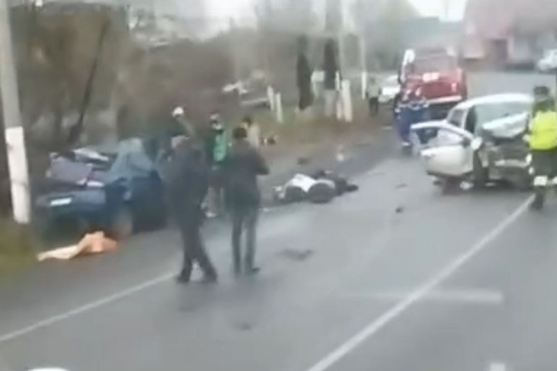 Опубликовано жуткое видео с места смертельной аварии под Пензой