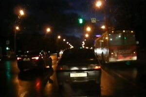 Опубликован момент аварии в Пензе, после которой скончалась женщина