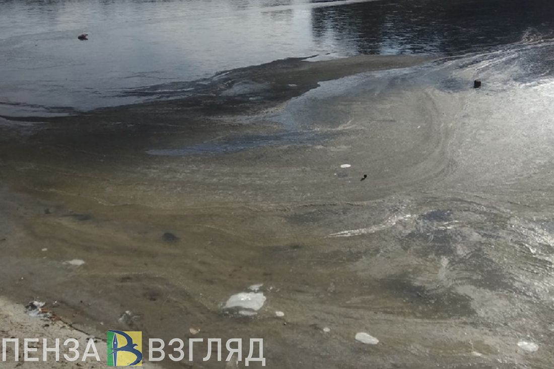В Заречном дети гуляют по тонкому льду пруда