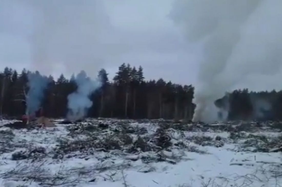 Жителей Заречного возмутили костры около города и дым над ним. Видео