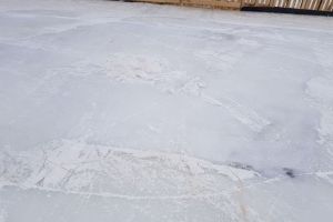 Жители Пензы раскритиковали свежезалитый каток на набережной Суры