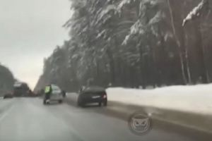 На видео попали последствия ДТП на трассе М-5 в Пензенской области