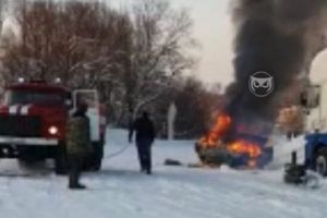 В Пензенской области на заправке вспыхнул автомобиль