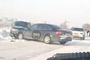 По дороге к понтонному мосту в Пензе произошла авария